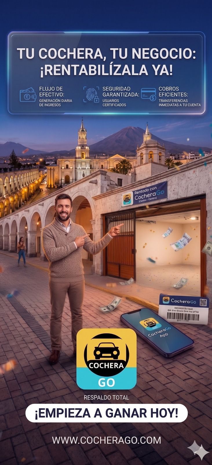 Tu cochera, tu negocio: rentabilízala ya — Arequipa